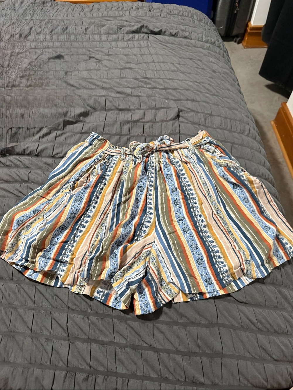 Beautees Striped Multi-Color Women’s Shorts